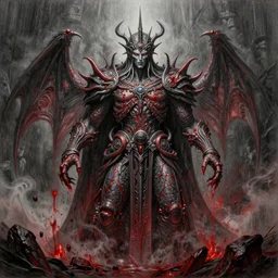cinematic, hyperdetailed, symmetrical, 3 d point pencil drawing of a incommensurate entity, the enigmatic king of entropy, lovecraftian, torrential blood, fog, hires, unreal 5, octane, hyperrealism, dark fantasy, 8 k, saturated colors, rich moody colors, photoshopped, by wayne barlow and zdzisław beksinski