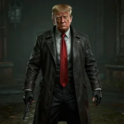 Donald Trump in resident evil 7, in game screenshot