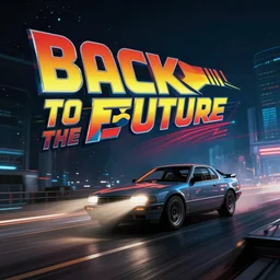 back to the future cyber punk style photorealistic-n6