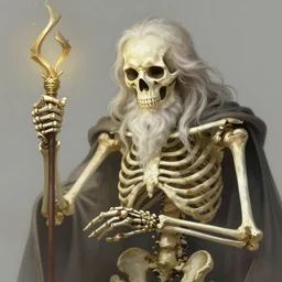 oldman casting summon skeleton, deep focus, d & d, fantasy, intricate, elegant, highly detailed, digital painting, artstation, concept art, matte, sharp focus, illustration, hearthstone, art by artgerm and greg rutkowski and alphonse mucha