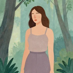 an illustration in the style of olivia de berardinis.