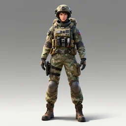 full body tactical military astronaut female character made by Stanley Artgerm Lau, WLOP, Rossdraws, James Jean, Andrei Riabovitchev, Marc Simonetti, Yoshitaka Amano, ArtStation, CGSociety, concept art, pixiv, cgsociety, octane render, trending on artstation, artstationHD, artstationHQ, unreal engine, 4k, 8k