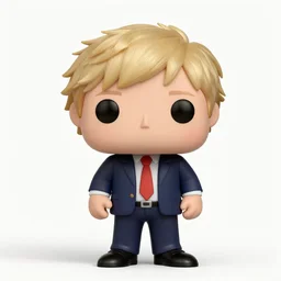 full body 3d render of boris johnson as a funko pop, Funko pop, studio lighting, white background, blender, trending on artstation, 8k, highly detailed