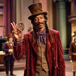 film still of Snoop Dogg as Willy Wonka in Willy Wonka and the Chocolate Factory 1971