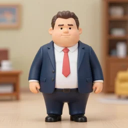 product photograph of action figure of viktor orban by isabel han : fat, mad, popular, collectible, toys figures, kawaii, toys, out of focus room background