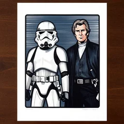 star wars 1 9 7 7, linocut art print, by greg rutkowski and thomas kinkade, vector graphic