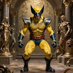 highly detailed full body portrait of wolverine from marvel, comic book cover art, global illumination, sharp focus, octane rendering, specular radiant light, detailed and intricate environment, hyper realistic elegant grotesque reinassance digital painting concept art by cristian sauret