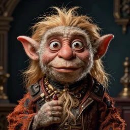 hyper realistic portrait of postapocalyptic muppet show monster goblin, cinematic, symmetric, jean baptiste monge, scott radke