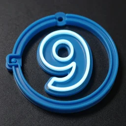 detailed product photography, 9 0's neon plastic flip toy