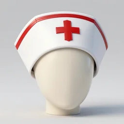 render nurse hat realistic vintage 8 k glossy hd
