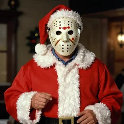 “ Jason Voorhees dressed as Santa”