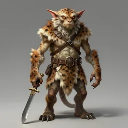 goblin trapper by beksinski, lanky humanoid, wielding an ornamented knife, wearing animal skin as clothes, full body concept, beksinski, ruan jia, edward hooper