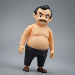 plastic mr. bean action figure, hdr studio lighting, tilt shift lens, high resolution product photography