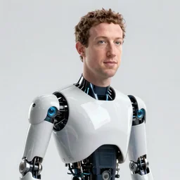 Mark Zuckerberg as a robot, 4k