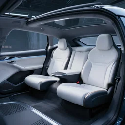 electric ev car interiors concept inspired by sci fi space crafts, commercial photography, unreal engine, 4 k