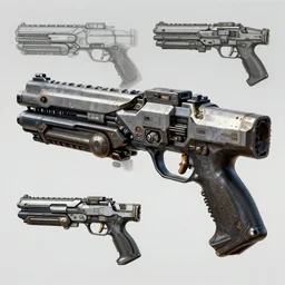 concept art of a sci fi gun