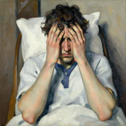 a migraine by lucian freud