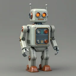 ( ( ( ( ( 1 9 5 0 s retro future robot android 1 9 8 0 s robot. muted colors. ) ) ) ) ) by jean - baptiste monge!!!!!!!!!!!!!!!!!!!!!!!!!!!!!!