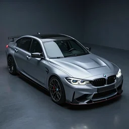 hd photo of a cyberpunk car bmw m 3 created by khyzyl saleem trending on artstation
