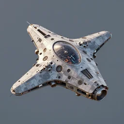strange attractor shaped spaceship, octane render, buf company