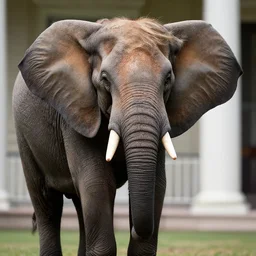 portrait trump as elephant