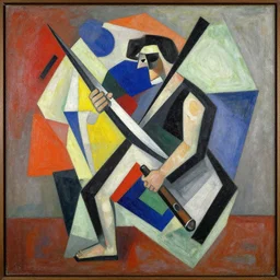 the painting the knifegrinder by kazimir malevich, 1 9 1 2
