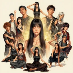 altered carbon, dance meditation, gemma chan girl portrait, made by stanley artgerm lau, wlop, rossdraws, james jean, andrei riabovitchev, marc simonetti, yoshitaka amano, beksinski artstation, cgsociety