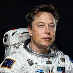 elon musk as an astronaut