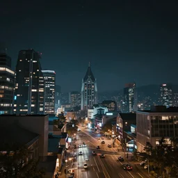 christchurch city at night, cyberpunk 2 0 7 7, stars bright in the night sky,