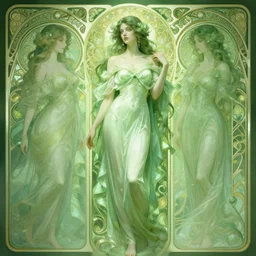 perfect green, dreamy and ethereal,, fantasy, intricate, elegant, highly detailed, digital painting, artstation, concept art, smooth, sharp focus, illustration, art by artgerm and greg rutkowski and alphonse mucha