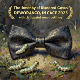 oil painting concept art silkworms race bowtie, elegant, detailed,