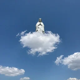 wide angle sky with 4 0 0 0 8 0 8 0 8 0 0 0 0 0 0 virgin mary cloud in center