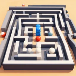 q ba maze marble stunt run madness