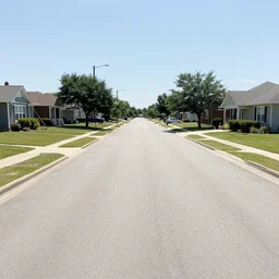 Photograph of a liminal middle class American suburb, taken on an iPhone, clean, empty street, broad daylight, glitches in reality, flat lighting