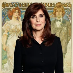 elegant portrait of cristina fernandez de kirchner!!!!!! by artgerm and alphonse mucha and edgar maxence