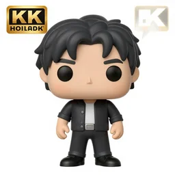 full body 3d render of Akira Nakamori as a funko pop, studio lighting, white background, blender, trending on artstation, 8k, highly detailed