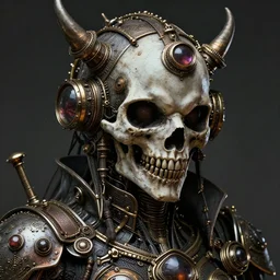 steampunk death god, ultra detailed, up close, portrait, metal, maximalist