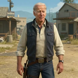 joe biden as an npc in fallout new vegas, screenshot