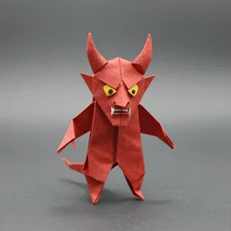 An origami demon
