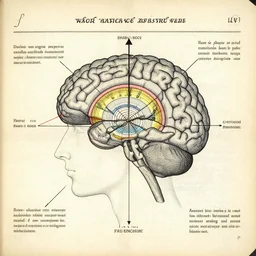 a labeled diagram in the style of the voynich manuscript and wlop about the internal qualia of a human mind as it relates to artificial intelligence's attempt to gain sentience