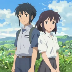 Tonemapped Kurisu Makise by Akihiko Yoshida and Makoto Shinkai, with backdrop of Natural Light