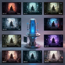 early versions of minimally viable holodecks as a new form of early cinema : a remix of games, films, tiktok content discovery and the let's play genre, with multiplot filmverses