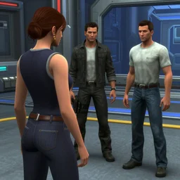 scene from the 1 9 9 2 film terminator 2 in the sims 4
