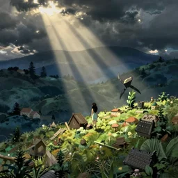 un dia de paz, arte studio ghibli