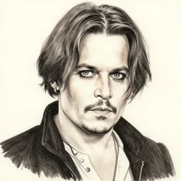 yoji shinkawa drawing of johnny depp