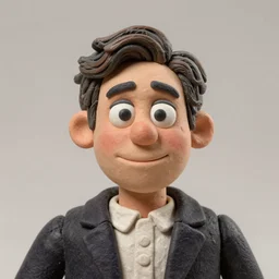 beautifully rendered masterpiece, portrait, caricature, claymation, luis guzman as luigi making absurd silly looking faces,