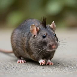 rat with a mohawk