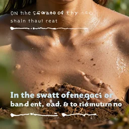 In the sweat of thy face shalt thou eat bread, till thou return unto the ground