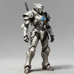 bast fantastical cyberpunk armor painting