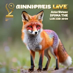 ethereal fox, colorful, bright, award winning photo, 8k
